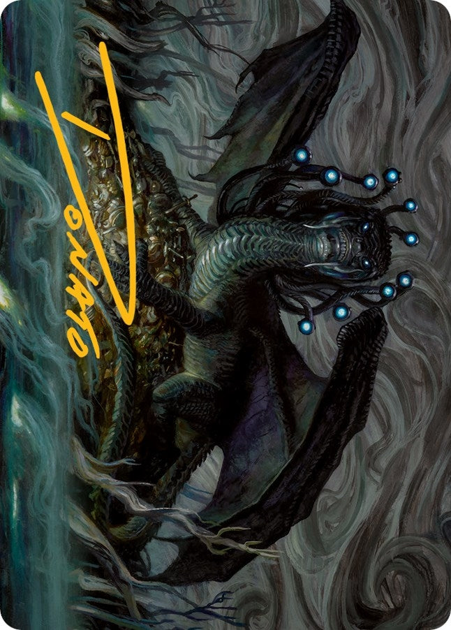 Oculus Whelp Art Card (Gold-Stamped Signature) (15) (Art Series: March of the Machine)