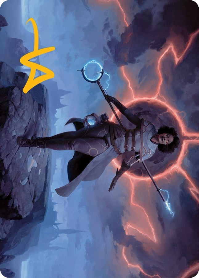 Rona, Herald of Invasion Art Card (Gold-Stamped Signature) (16) (Art Series: March of the Machine)