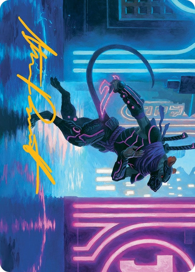 Nezumi Informant Art Card (Gold-Stamped Signature) (27) (Art Series: March of the Machine)
