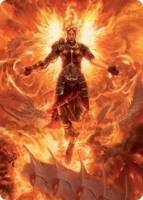 Chandra, Hope's Beacon Art Card (30) (Art Series: March of the Machine)