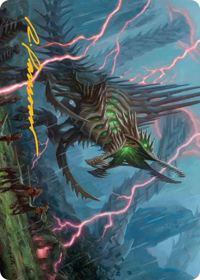 Etali, Primal Sickness Art Card (Gold-Stamped Signature) (32) (Art Series: March of the Machine)