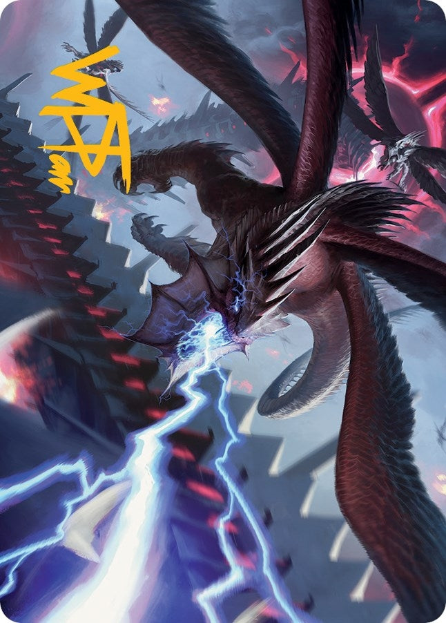 Defiant Thundermaw Art Card (Gold-Stamped Signature) (35) (Art Series: March of the Machine)