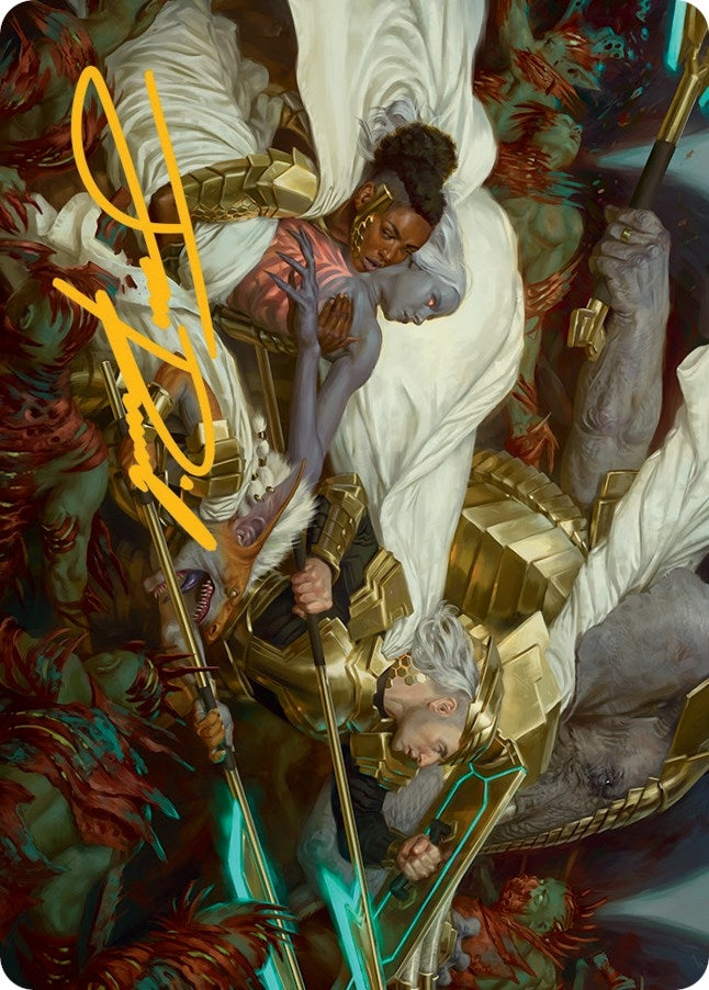 Storm the Seedcore (Gold-Stamped Signature) (41) (Art Series: March of the Machine)