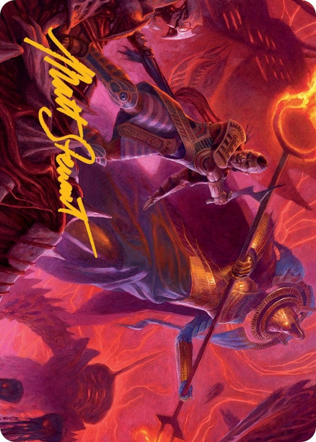 Djeru and Hazoret Art Card (Gold-Stamped Signature) (44) (Art Series: March of the Machine)