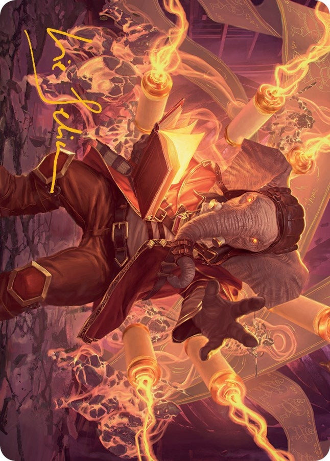 Quintorius, Loremaster Art Card (52/81) (Gold-Stamped Signature) (52) (Art Series: March of the Machine)