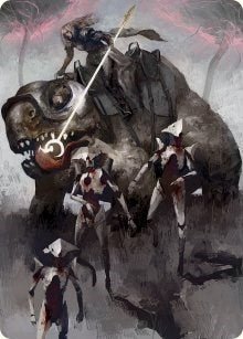 Thalia and The Gitrog Monster Art Card (65) (Art Series: March of the Machine)