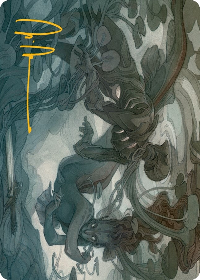 Emry, Lurker of the Loch Art Card (Gold-Stamped Signature) (69) (Art Series: March of the Machine)