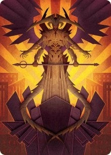 Atraxa, Praetors' Voice Art Card (77) (Art Series: March of the Machine)