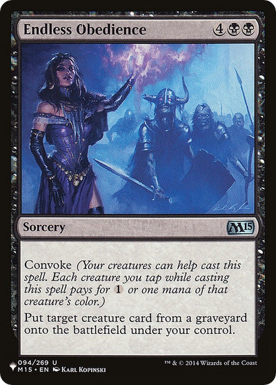 Endless Obedience (094/269) (The List Reprints)