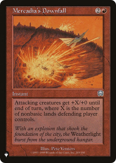 Mercadia's Downfall (205/350) (The List Reprints)