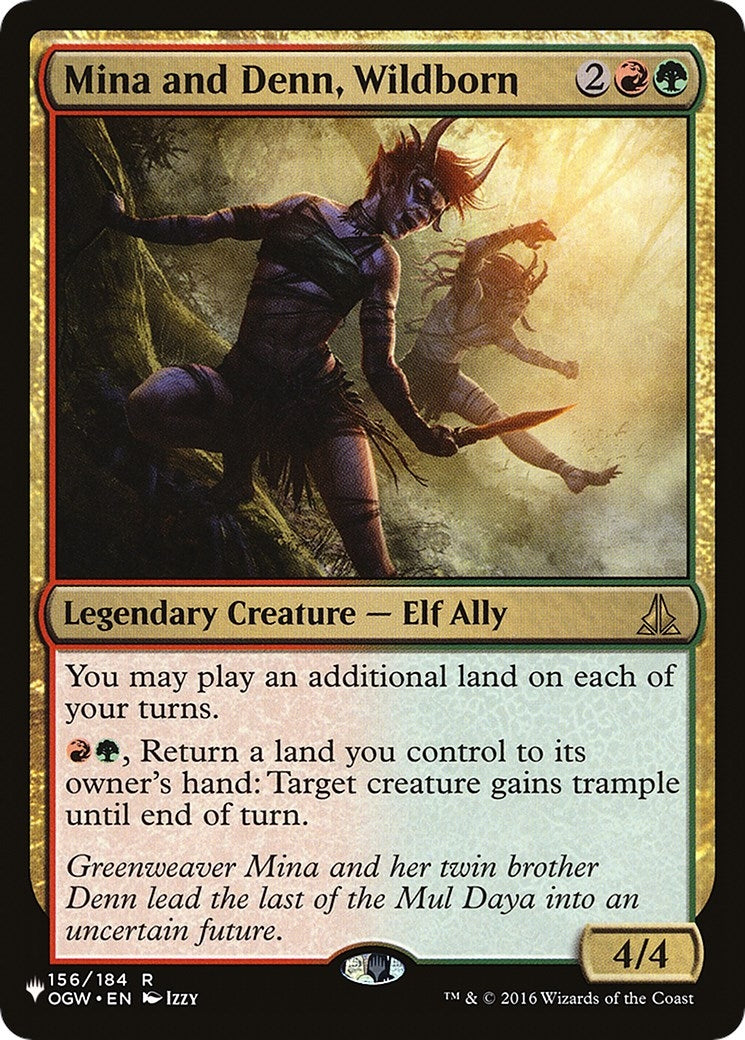 Mina and Denn, Wildborn (156/184) (The List Reprints)
