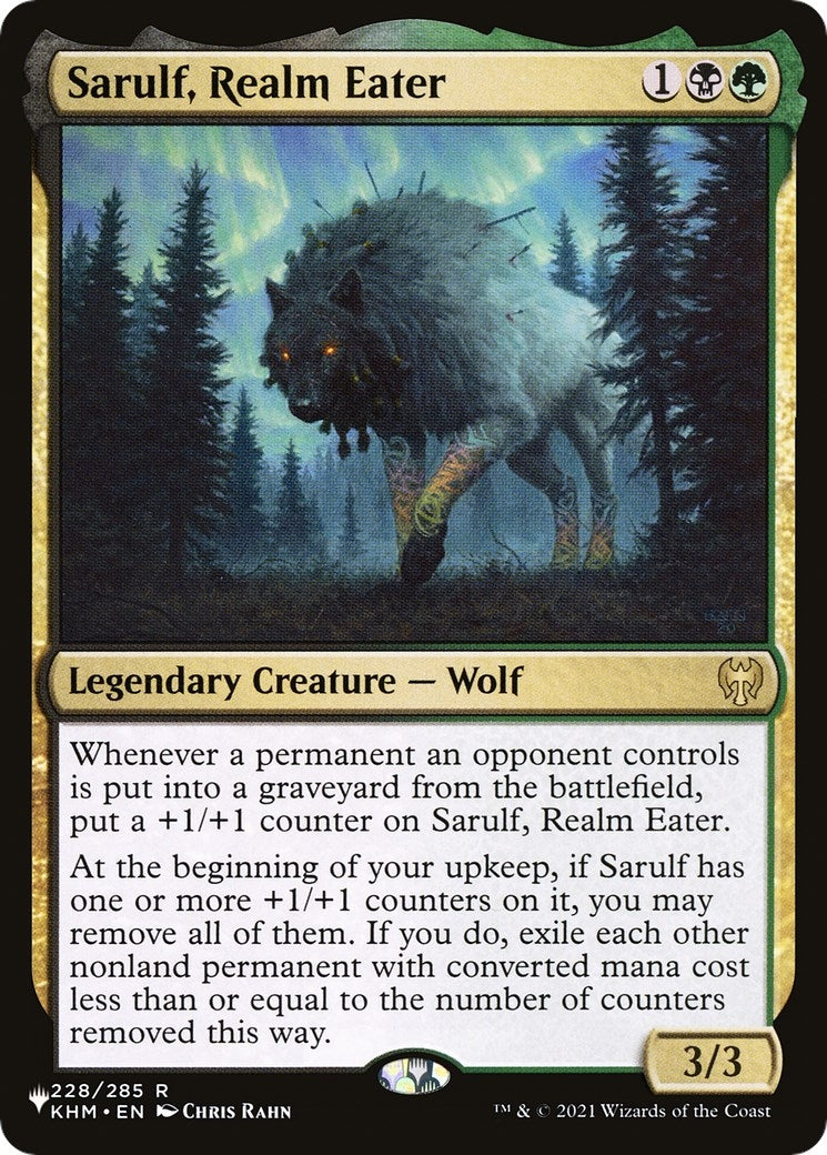 Sarulf, Realm Eater (228/285) (The List Reprints)