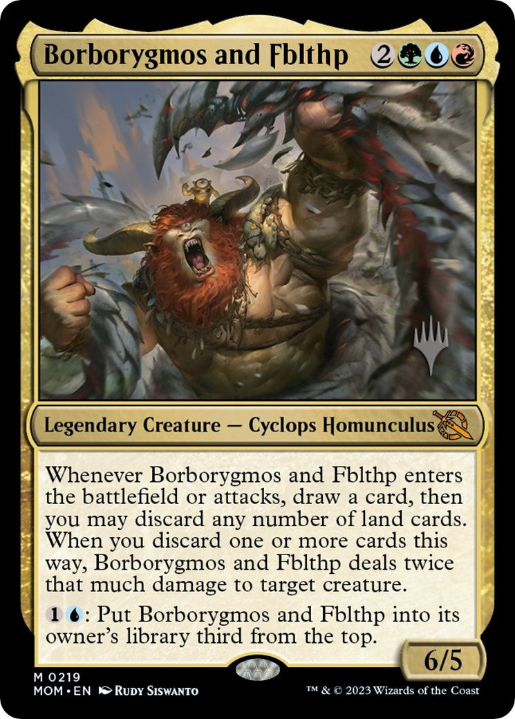 Borborygmos and Fblthp (219) (Promo Pack: March of the Machine)