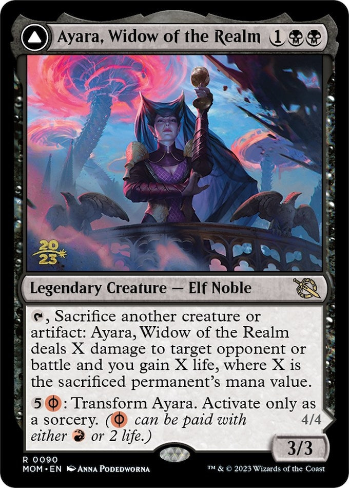 Ayara, Widow of the Realm (90) (Prerelease Cards)