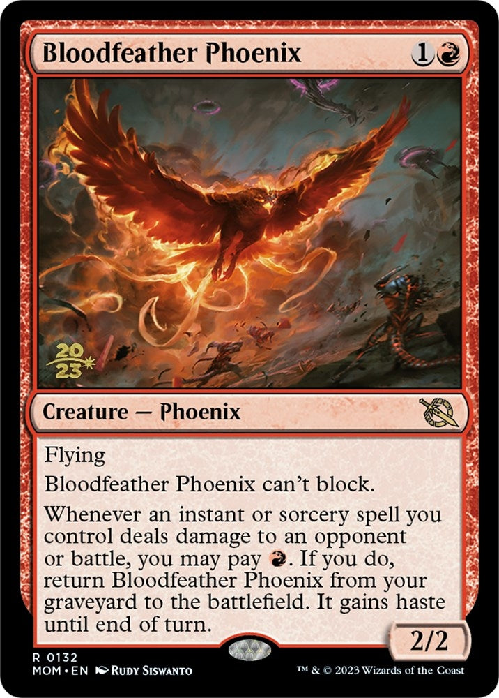 Bloodfeather Phoenix (132) (Prerelease Cards)