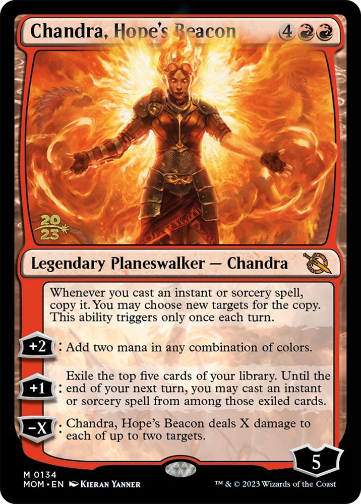 Chandra, Hope's Beacon (134) (Prerelease Cards)