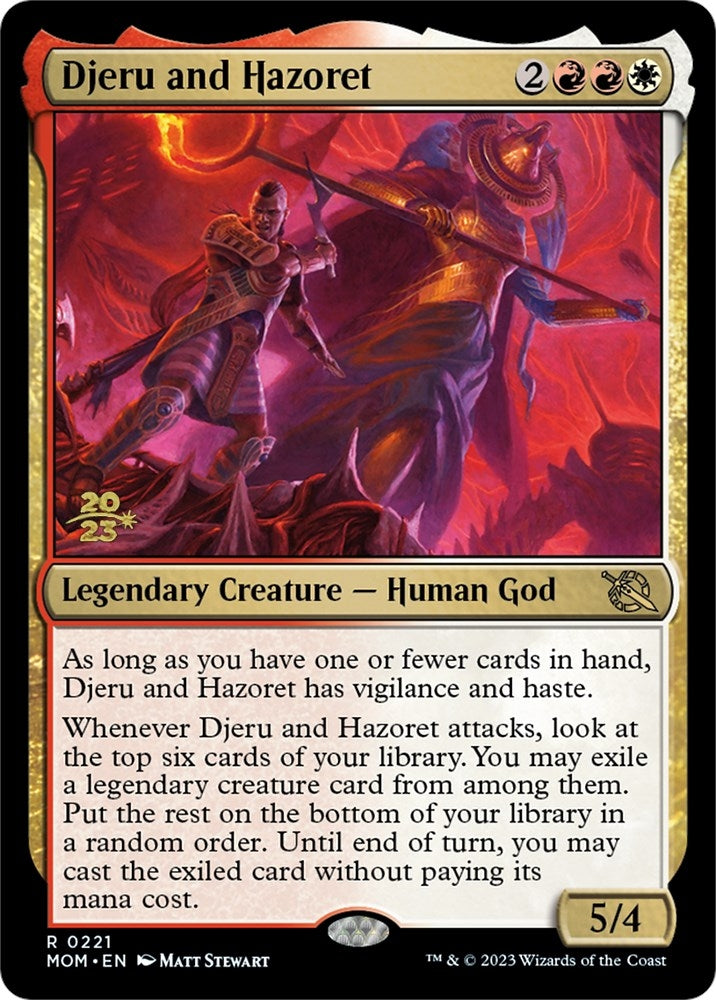 Djeru and Hazoret (221) (Prerelease Cards)