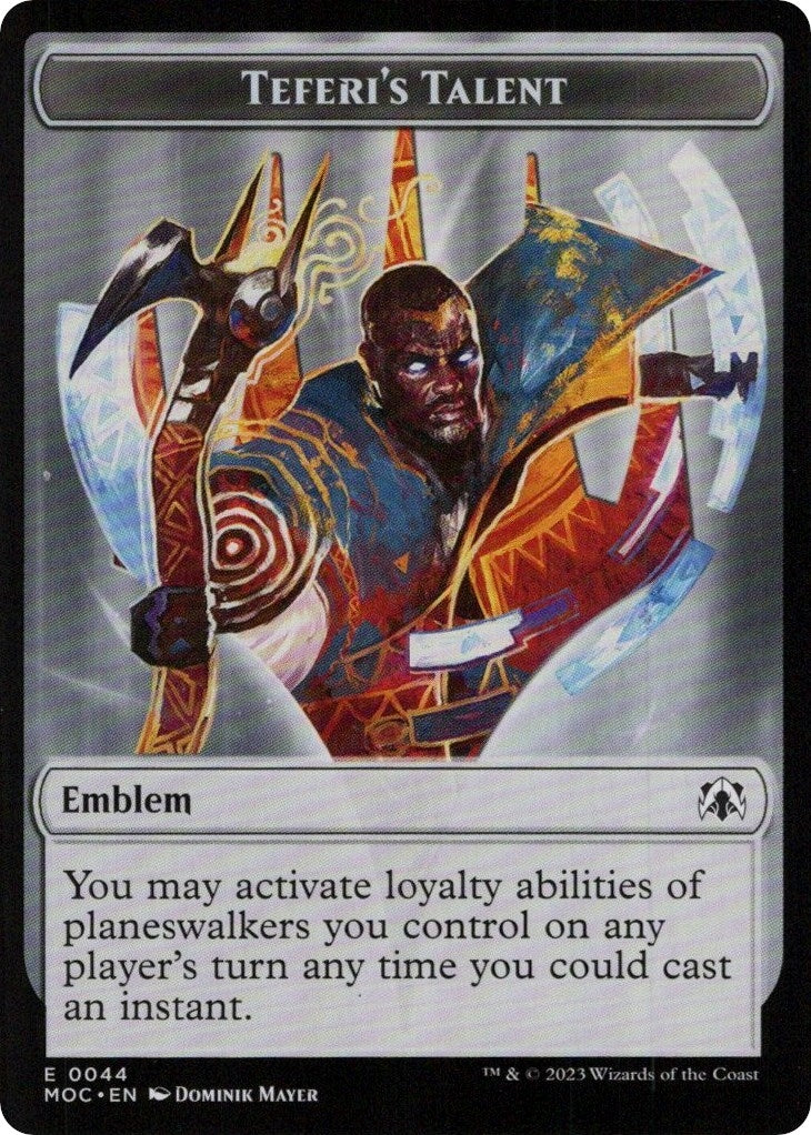 Emblem - Teferi's Talent (44) (Commander: March of the Machine)