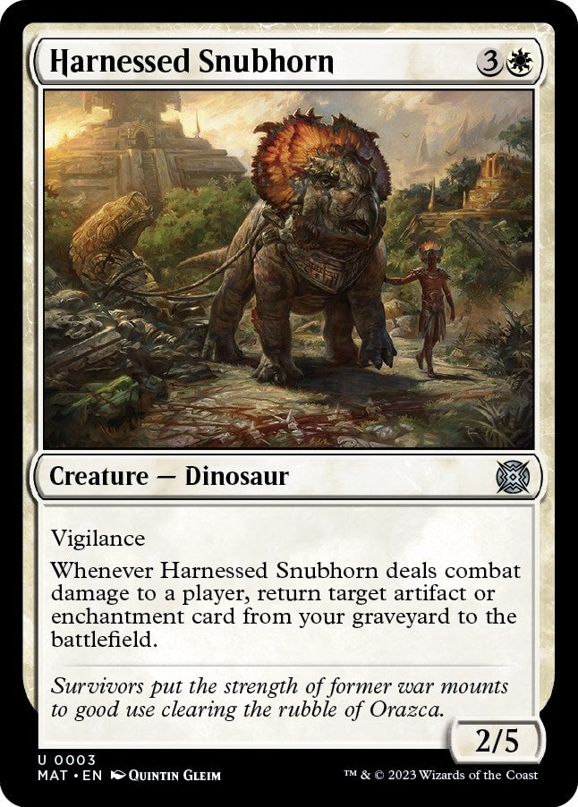 Harnessed Snubhorn (3) (March of the Machine: The Aftermath)