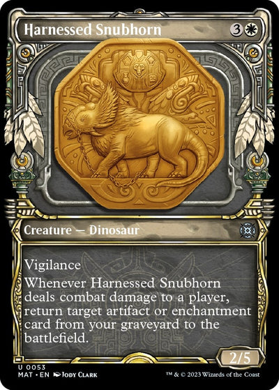 Harnessed Snubhorn (Showcase) (53) (March of the Machine: The Aftermath)