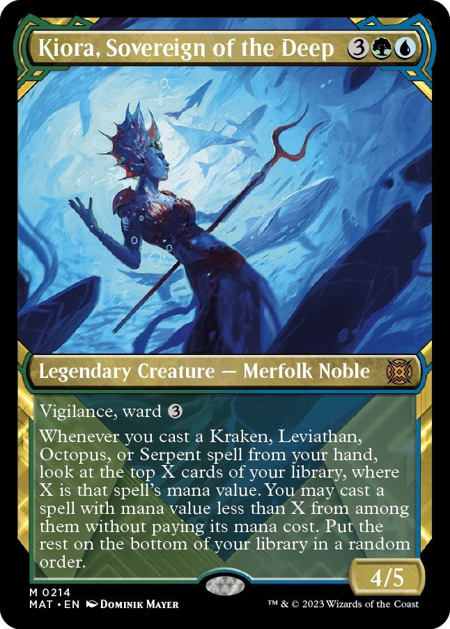 Kiora, Sovereign of the Deep (Halo Foil) (214) (March of the Machine: The Aftermath)