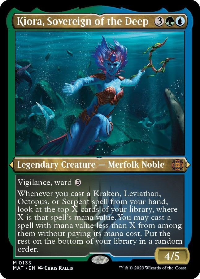 Kiora, Sovereign of the Deep (Foil Etched) (135) (March of the Machine: The Aftermath)
