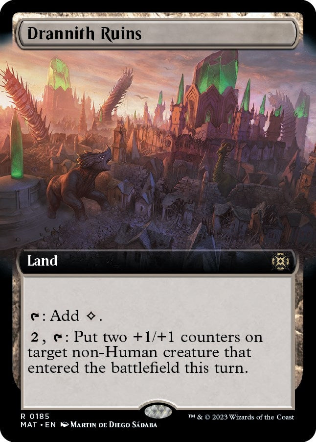 Drannith Ruins (Extended Art) (185) (March of the Machine: The Aftermath)