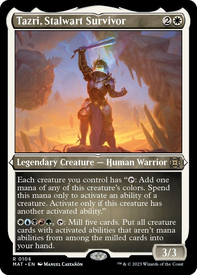 Tazri, Stalwart Survivor (Foil Etched) (106) (March of the Machine: The Aftermath)