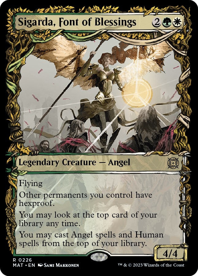 Sigarda, Font of Blessings (Halo Foil) (226) (March of the Machine: The Aftermath)