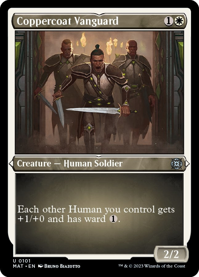 Coppercoat Vanguard (Foil Etched) (101) (March of the Machine: The Aftermath)