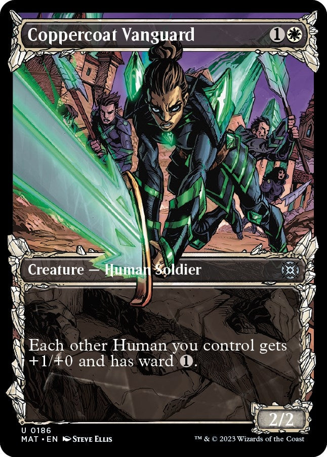 Coppercoat Vanguard (Halo Foil) (186) (March of the Machine: The Aftermath)
