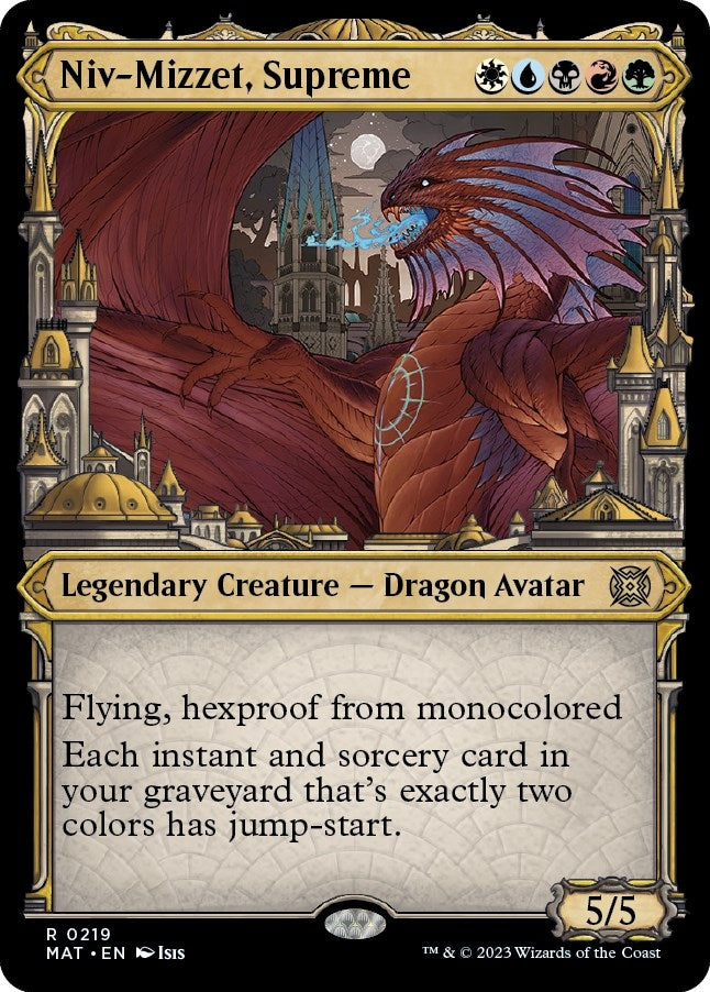 Niv-Mizzet, Supreme (Halo Foil) (219) (March of the Machine: The Aftermath)