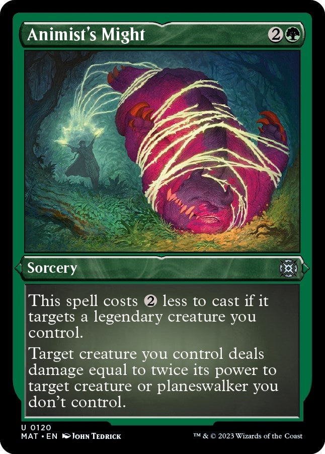 Animist's Might (Foil Etched) (120) (March of the Machine: The Aftermath)
