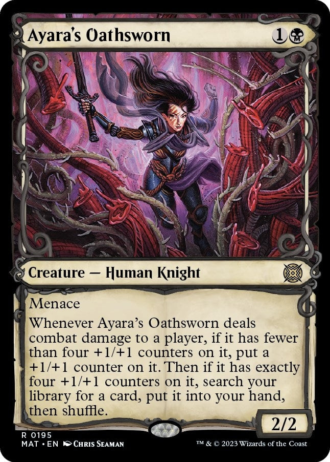 Ayara's Oathsworn (Halo Foil) (195) (March of the Machine: The Aftermath)