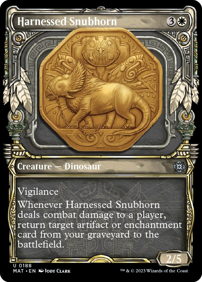 Harnessed Snubhorn (Halo Foil) (188) (March of the Machine: The Aftermath)