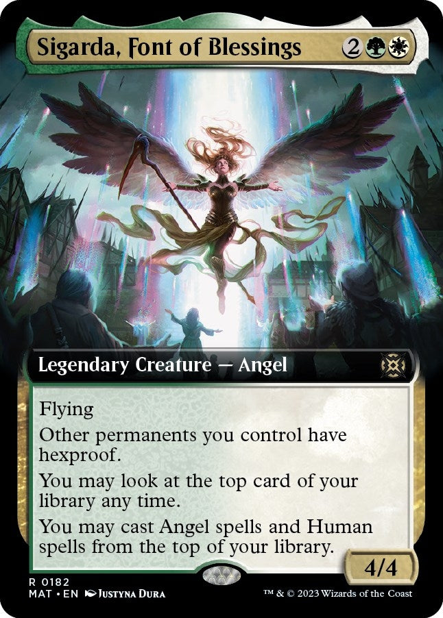 Sigarda, Font of Blessings (Extended Art) (182) (March of the Machine: The Aftermath)