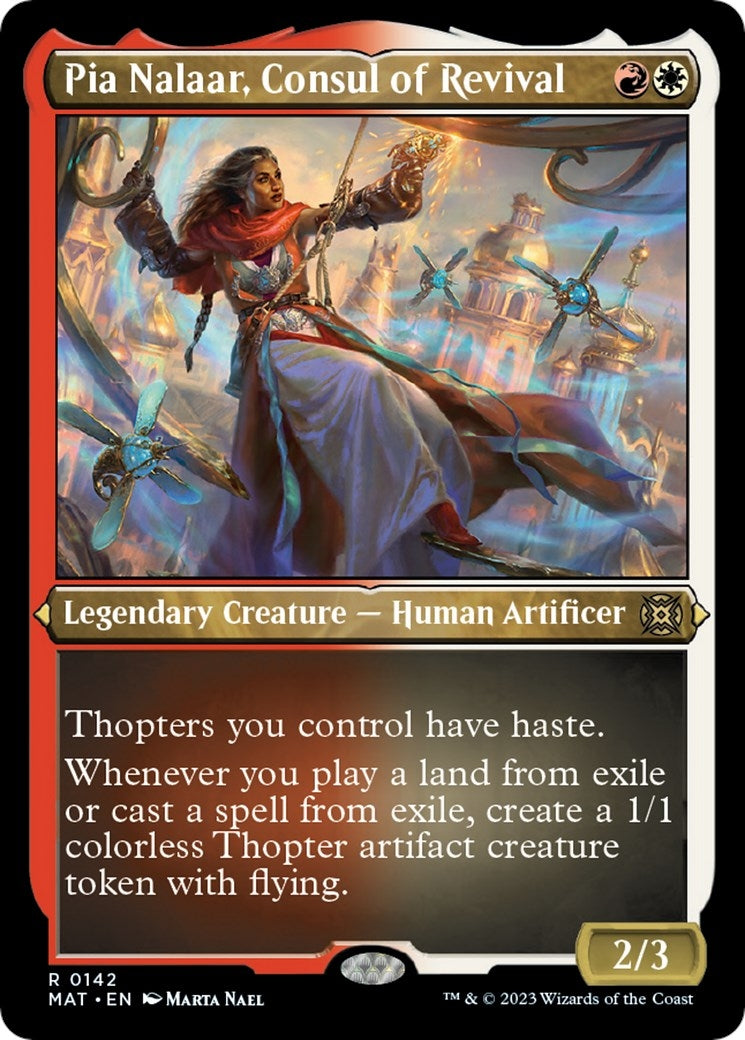 Pia Nalaar, Consul of Revival (Foil Etched) (142) (March of the Machine: The Aftermath)