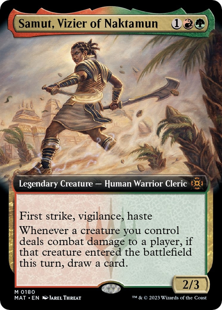 Samut, Vizier of Naktamun (Extended Art) (180) (March of the Machine: The Aftermath)