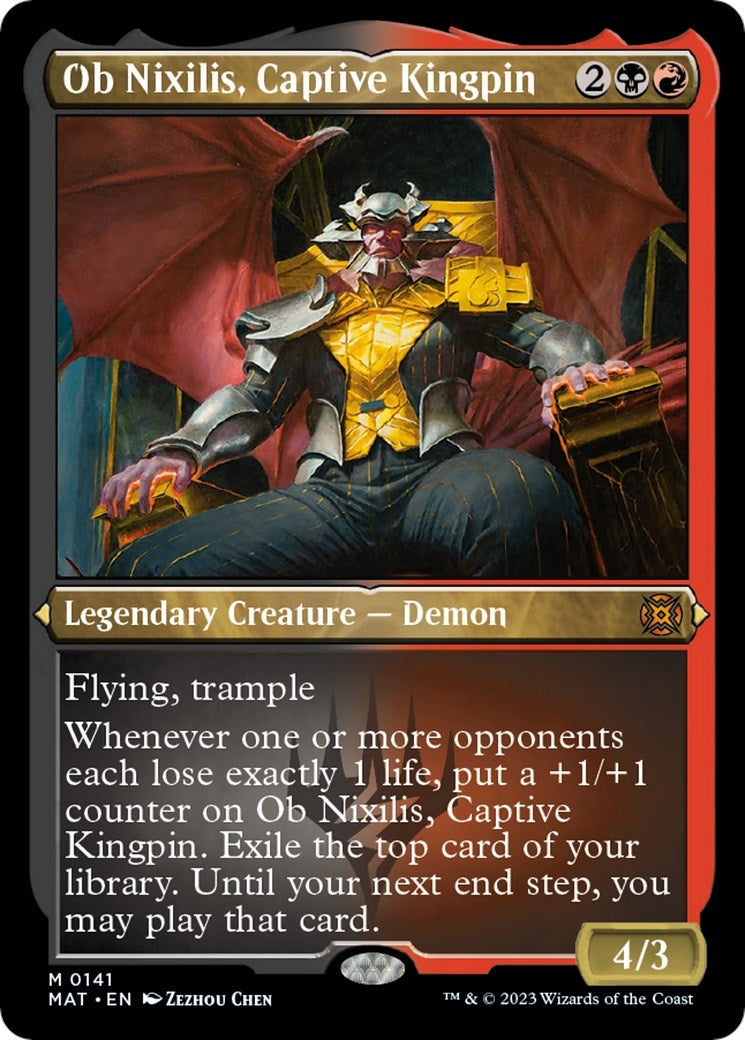 Ob Nixilis, Captive Kingpin (Foil Etched) (141) (March of the Machine: The Aftermath)