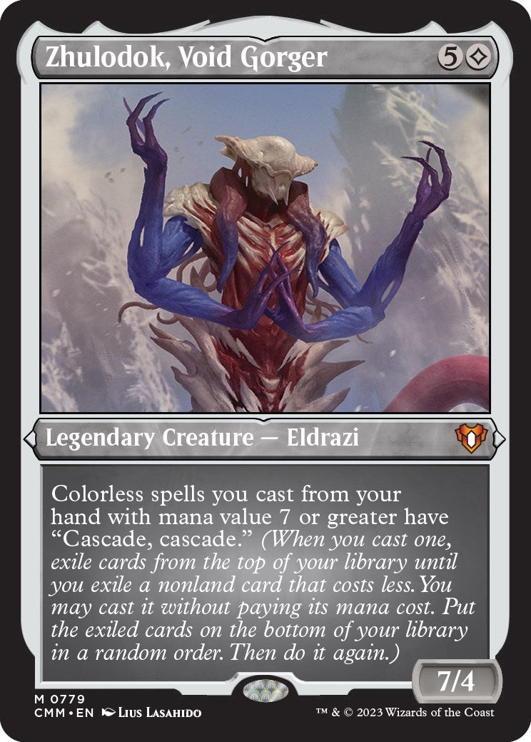 Zhulodok, Void Gorger (Display Commander) (Foil Etched) - Thick Stock (779)