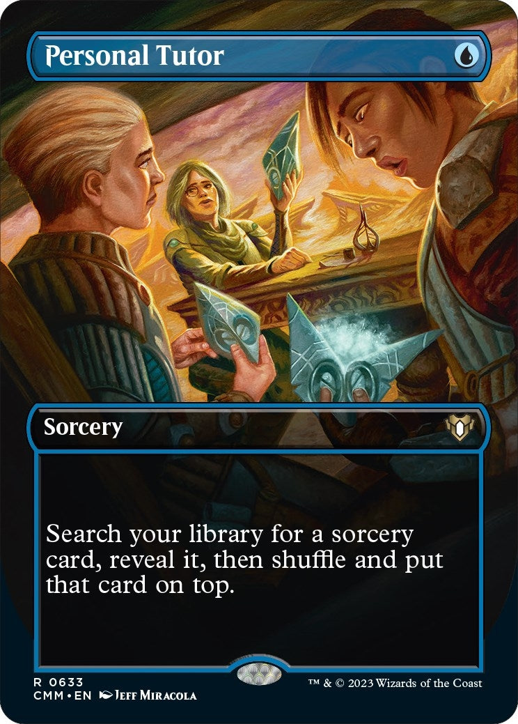 Image for Personal Tutor (Borderless) (633) (Commander Masters) - Magic: The Gathering