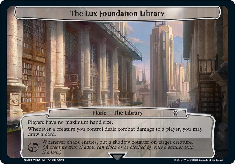The Lux Foundation Library (588) (Planechase: Universes Beyond: Doctor Who)