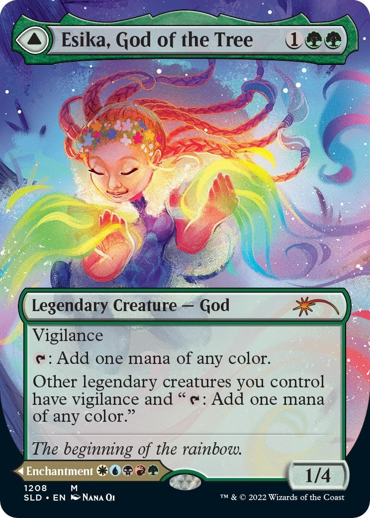 Esika, God of the Tree (Display Commander) - Thick Stock (1208) (Secret Lair Drop Series)