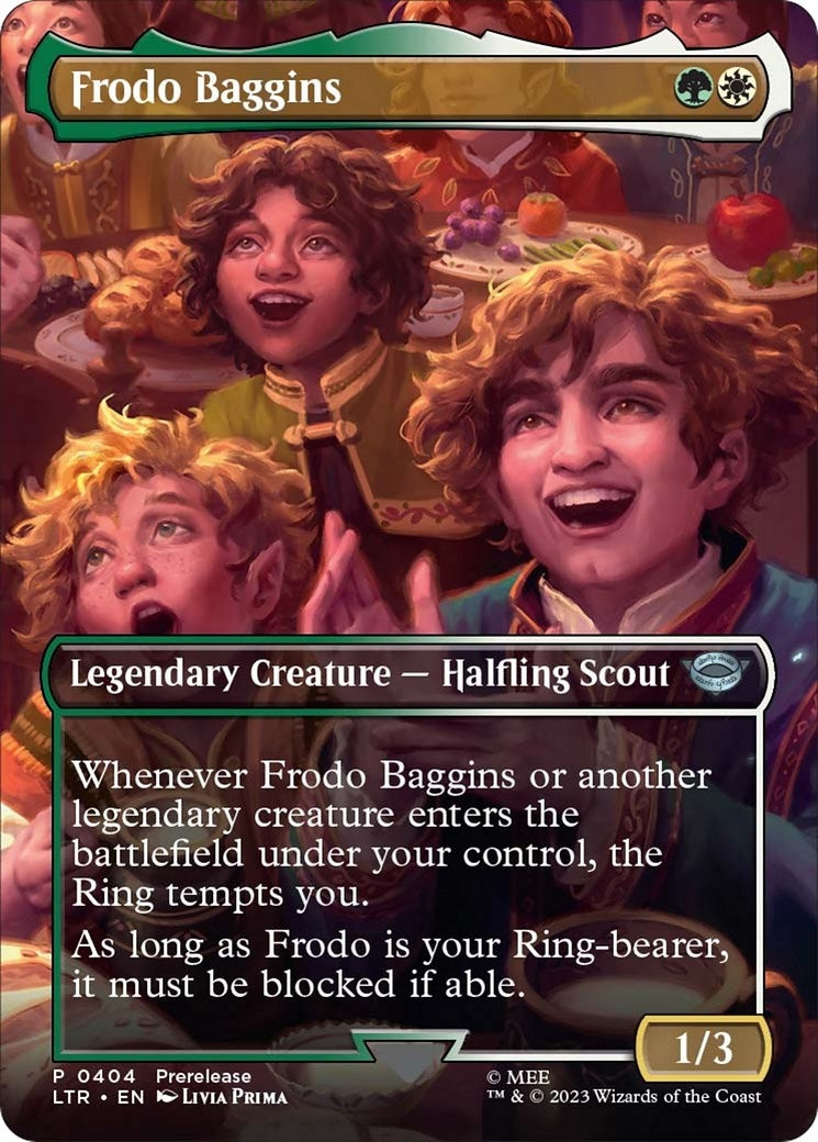 Frodo Baggins (Borderless) (404) (Universes Beyond: The Lord of the Rings: Tales of Middle-earth)