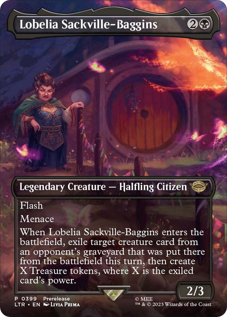 Lobelia Sackville-Baggins (Borderless) (399) (Universes Beyond: The Lord of the Rings: Tales of Middle-earth)