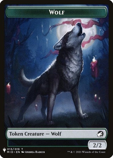 Image for Wolf // Soldier Double-Sided Token (13 // 2) - Magic: The Gathering