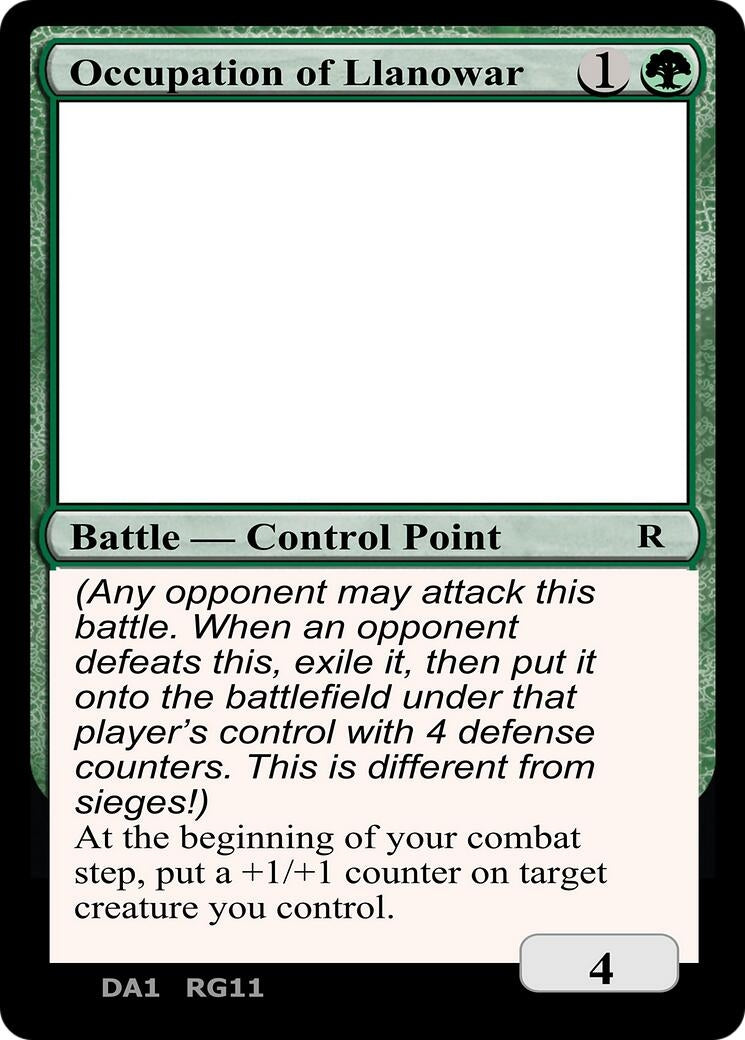 Occupation of Llanowar (Un-Known Event Playtest Cards)