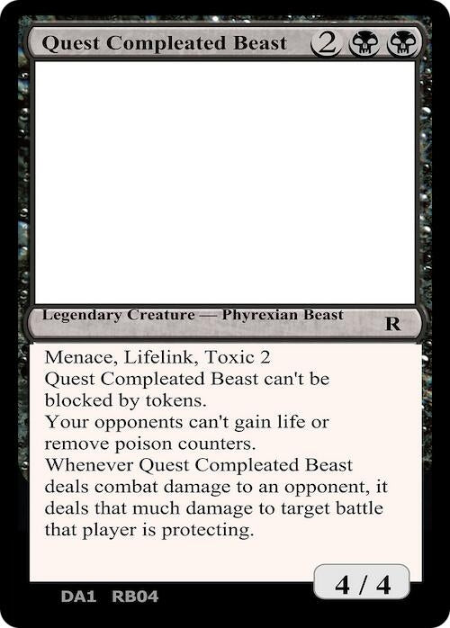 Quest Compleated Beast (Un-Known Event Playtest Cards)