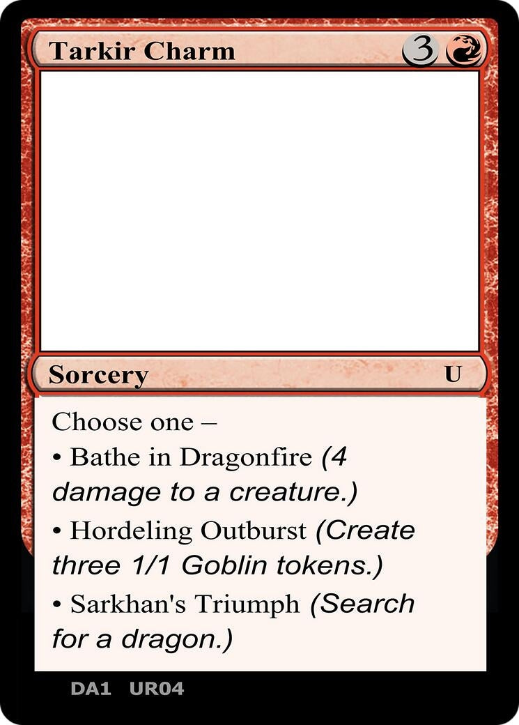 Tarkir Charm (Un-Known Event Playtest Cards)