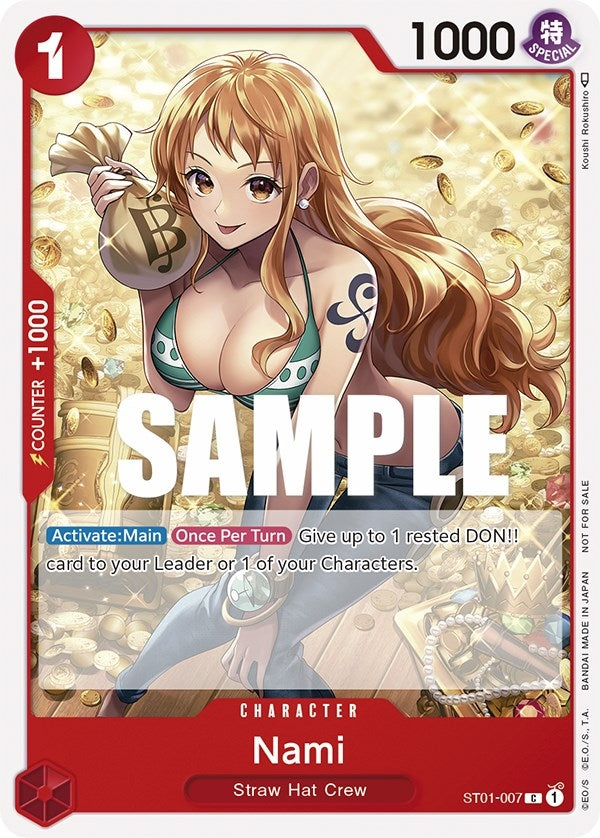 Image for Nami (Tournament Pack Vol. 3) [Participant] (ST01-007) (One Piece Promotion Cards) - One Piece Card Game